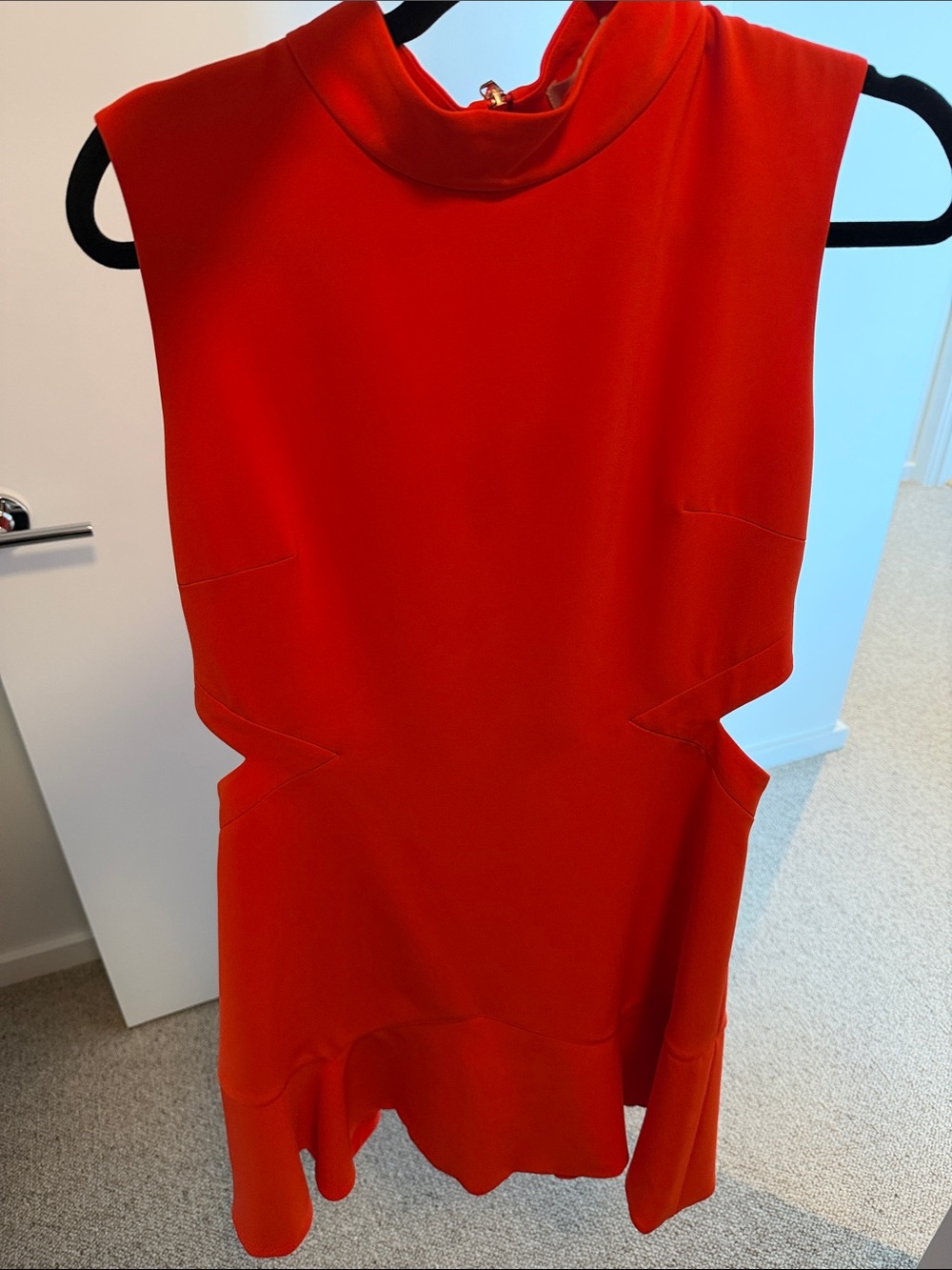 Ted Baker - Sleeveless Red / Orange Cutout Dress - size 3